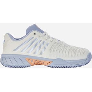 K-Swiss Performance Dames Express Light 3 HB tennisschoen, Star White/Heather/Peach Fuzz, 38 EU, Star White Heather Peach Fuzz, 38 EU