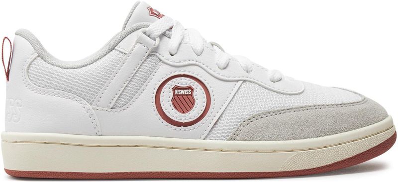 K-Swiss K-Varsity - Tennisschoenen - Wit - Suède Mesh - Rubberen Buitenzoal