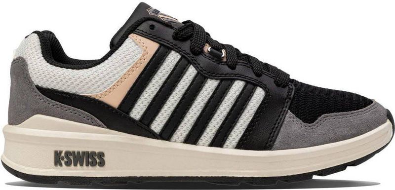 K-Swiss Rival Sneakers voor dames, zwart.