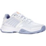 K-Swiss Performance Dames Court Express HB tennisschoen, White/Heather/Peach Fuzz, 43 EU, White Heather Peach Fuzz, 43 EU