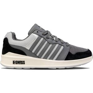 K-Swiss Rival Trainer T Sneakers voor heren, smoked parel/lunar rock/zwart, Smoked Pearl Lunar Rock Black, 46 EU