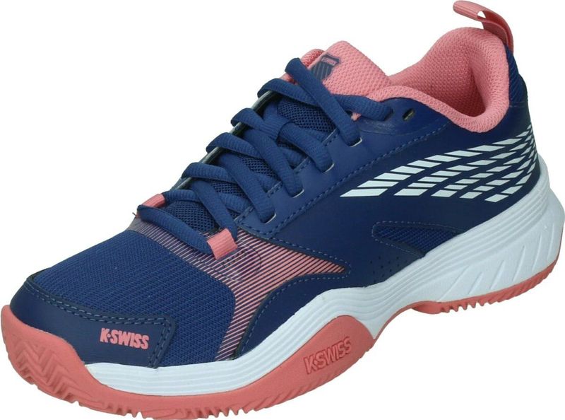 K-Swiss Speedex Clay - Tennisschoenen - Donkerblauw - Leer - Synthetisch - Textiel
