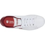 K-swiss - Lifestyle Court Shield - Sneakers - Wit / Bordeauxrood - Leer