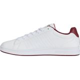 K-swiss - Lifestyle Court Shield - Sneakers - Wit / Bordeauxrood - Leer