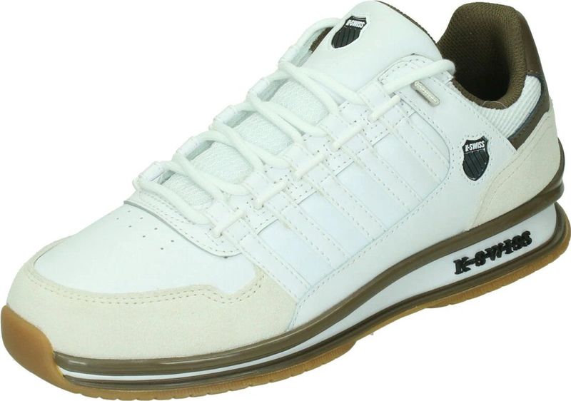 Sportief - Veterschoenen - White/Teak/Gum - Leer/Synthetisch - Laag