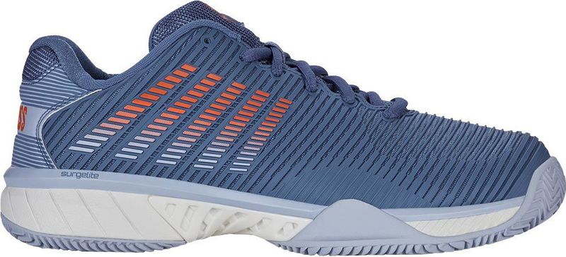 K-Swiss - Hypercourt Express 2 Clay - Tennisschoen - Arctic Ice - Scarlet Ibis