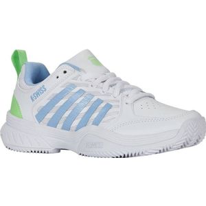 K-Swiss COURT EXPRESS tennisschoenen wit/lichtblayw.groen