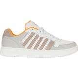 K-SWISS Court Palisades Sneaker - Wit Taupe - Leer en Suède