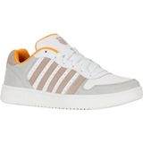 K-SWISS Court Palisades Sneaker - Wit Taupe - Leer en Suède