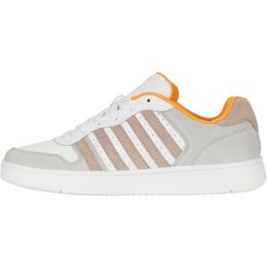 K-SWISS Court Palisades Sneaker - Wit Taupe - Leer en Suède