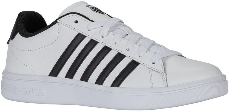 K-Swiss - COURT TIEBREAK II - Sneakers - Wit/Zwart - Leer