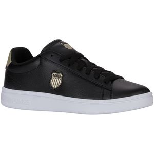 K-Swiss - COURT SHIELD II - Sneakers - Black/Champagne/White - Leer