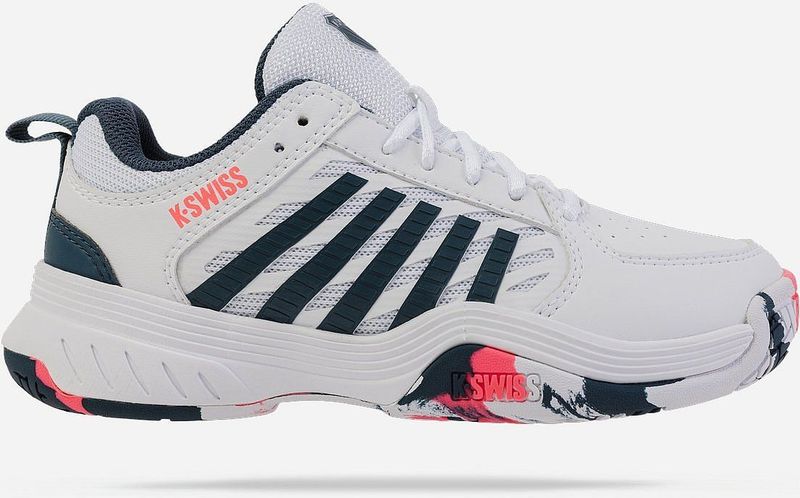 K-Swiss - Court Express 2 - Tennisschoen - White Stargazer Neon Blaze - Leer