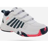 Tennisschoen K-Swiss Junior Court Express 2 Strap White Stargazer Neon Blaze-Schoenmaat 32,5