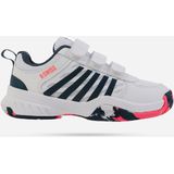 Tennisschoen K-Swiss Junior Court Express 2 Strap White Stargazer Neon Blaze-Schoenmaat 32,5