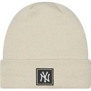 New Era Beanie / Muts - NY Yankees Muts - Stone - Cuff Knit - Winter '23 Collection - New York Yankees Beanie - Muts Heren - Muts Dames - Mutsen