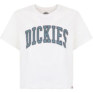 DICKIES Shirt 'Aitkin'  smaragd / zwart / offwhite