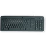 HP - 150 - Bedraad Toetsenbord - Zwart - QWERTY Indeling - 1 Meter Snoerlengte