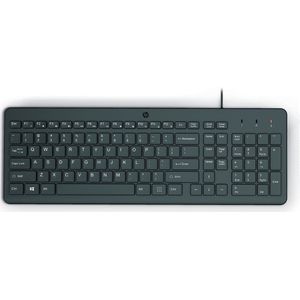 HP - 150 - Bedraad Toetsenbord - Zwart - QWERTY Indeling - 1 Meter Snoerlengte