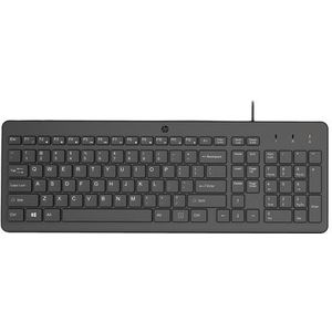 HP 150 USB-A Wired Keyboard toetsenbord Universeel Zwart