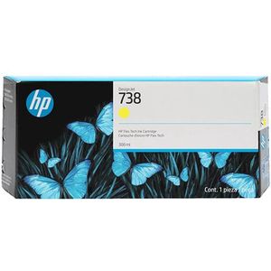 HP 738 (676M8A) inkt cartridge geel hoge capaciteit (origineel)