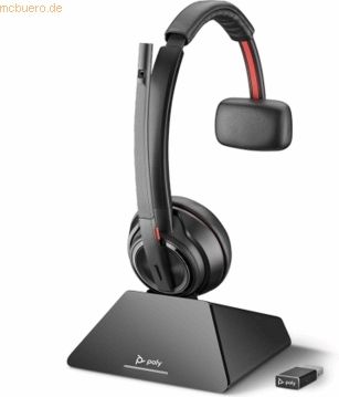 Poly - Savi 8210 UC DECT Headset - Zwart - USB-A