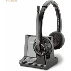 Poly - SAVI 8220 - Headset - Zwart - Draadloos DECT - Bluetooth Verbinding