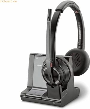 Poly - SAVI 8220 - Headset - Zwart - Draadloos DECT - Bluetooth Verbinding