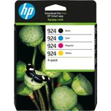 Inktpatroon HP 924 (6C3Z1NE) multipack zwart/cyaan/magenta/geel (origineel)