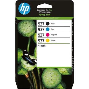HP Inkpatroon Multipack 937 Zwart - Cyaan Magenta Geel (6c400ne#301)
