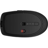HP 710 muis | oplaadbaar via USB-C | 6 toetsen | 3.000 dpi | geruisloos | tot 90 dagen batterijduur | 2,4 GHz dongle of Bluetooth | 84 g | zwart