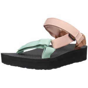 Teva, Multicolor Dames Platte Velcro Sandalen Veelkleurig, Dames, Maat:37 EU