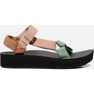 Teva W Midform Universal - Dames Sandalen - Zwart Oranje Roze