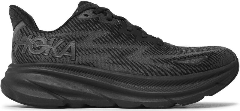 Hoka - Clifton 9 - Hardloopschoenen - Zwart - Mesh/Synthetisch