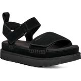 Plateausandaal - Zwart - Klittenbandsluiting - 2,5 cm Plateaudikte