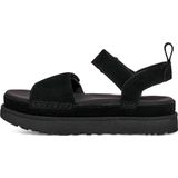 Plateausandaal - Zwart - Klittenbandsluiting - 2,5 cm Plateaudikte