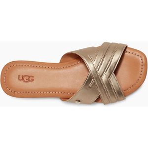 UGG Kenleigh Slide Dames Sandalen - Gold Metallic