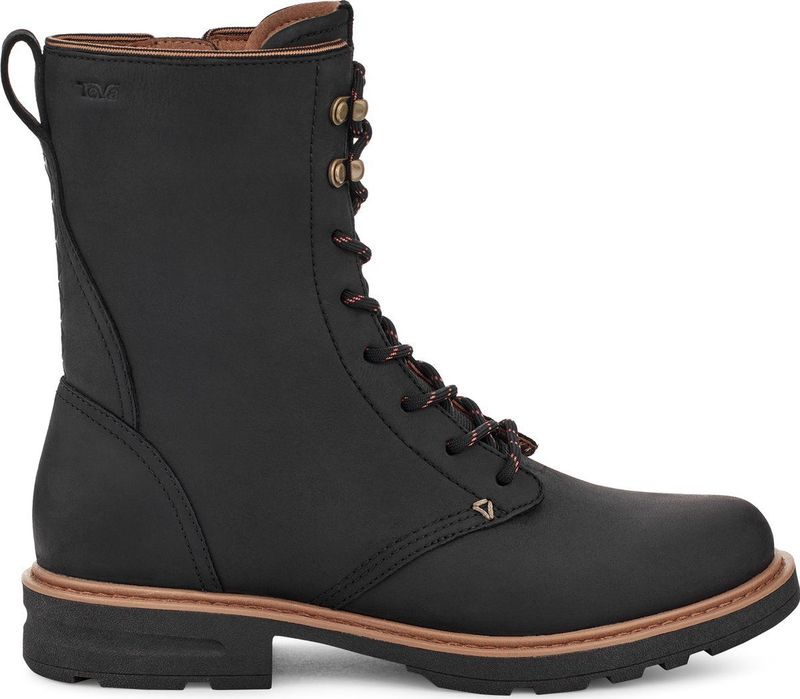 Teva - Rowena Lace - Laarzen - Zwart - Leer - Waterdicht, Gerecycled Rubber