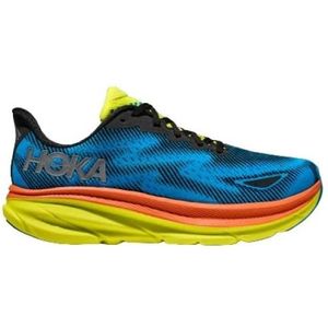 Hoka One One, Clifton 9 Gore Tex Zwart/Blauw - All-Weather Hardloopschoen Veelkleurig, Dames, Maat:40 2/3 EU