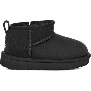 UGG® Classic Ultra Mini-laars voor kinderen  in Black, Maat 23.5, Suede