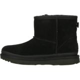 UGG Classic Mini Zipper Tape Logo suède enkelboots zwart