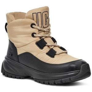 Ugg - AprÃ¨s-skischoenen - W Yose Puffer Lace Mustard Seed voor Dames - Maat 9 US - Beige