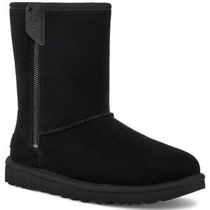UGG dames Klassieke korte Bailey Zip Boot Klassieke laarzen, Zwart, 36 EU