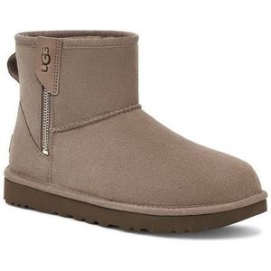 UGG CLASSIC MINI BAILEY ZIP - Gevoerde laarzenSnowbootsDames laarzen - Kleur: Grijs - Maat: 41