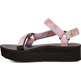 Teva FLATFORM UNIVERSAL - Dames Sandalen - Zwart Roze Oranje
