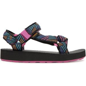 Teva - Original Universal - Sandalen - Zwart-Roze-Paars-Lichtblauw - Polyester-Rubber