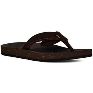 Teva M REFLIP Leren Heren Slippers - Bruin