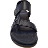 Sandalen - Zwart - Leer - Synthetisch Materiaal - Rubber