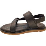 Sandalen - Zwart - Leer - Synthetisch Materiaal - Rubber