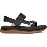 Sandalen - Zwart - Leer - Synthetisch Materiaal - Rubber